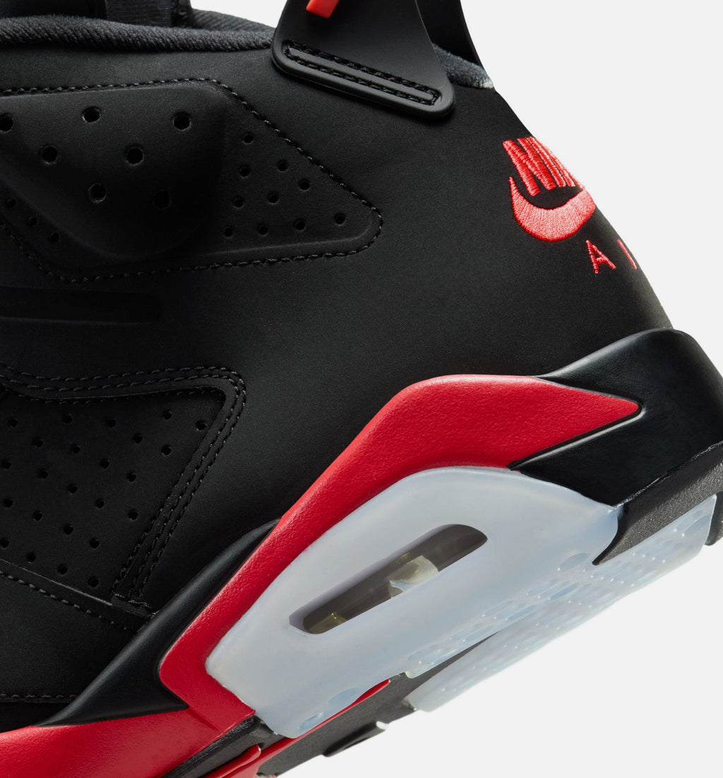 Air Jordan 6 Retro Infrared Salesman Men's Shoes - Black/Light Crimson