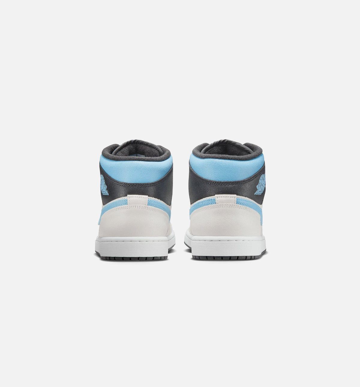 Air Jordan 1 Mid SE Men's Shoes - Summit White/Blue Chill/Black