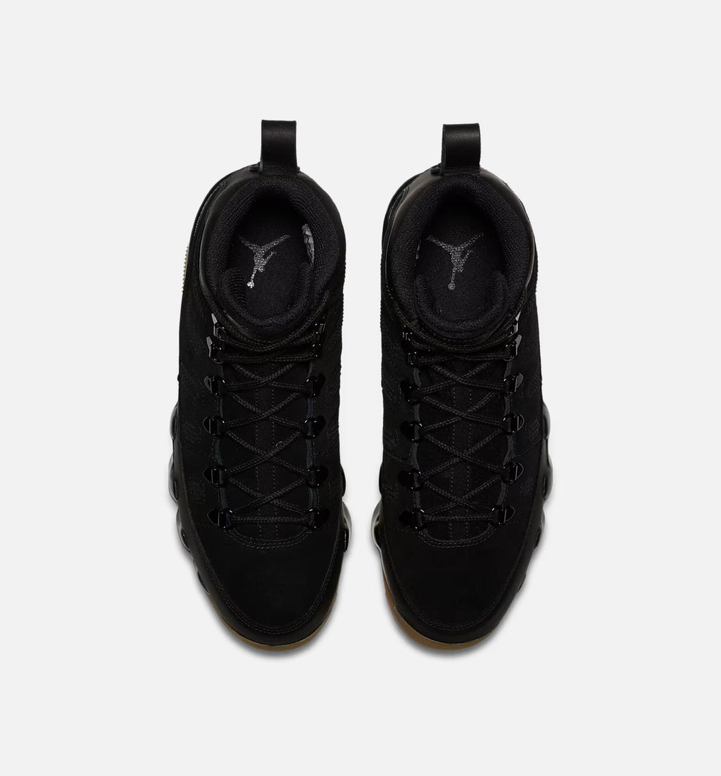 Air Jordan 9 Retro Men's Lifestyle Boots - Black/Black/Gum Light Brown