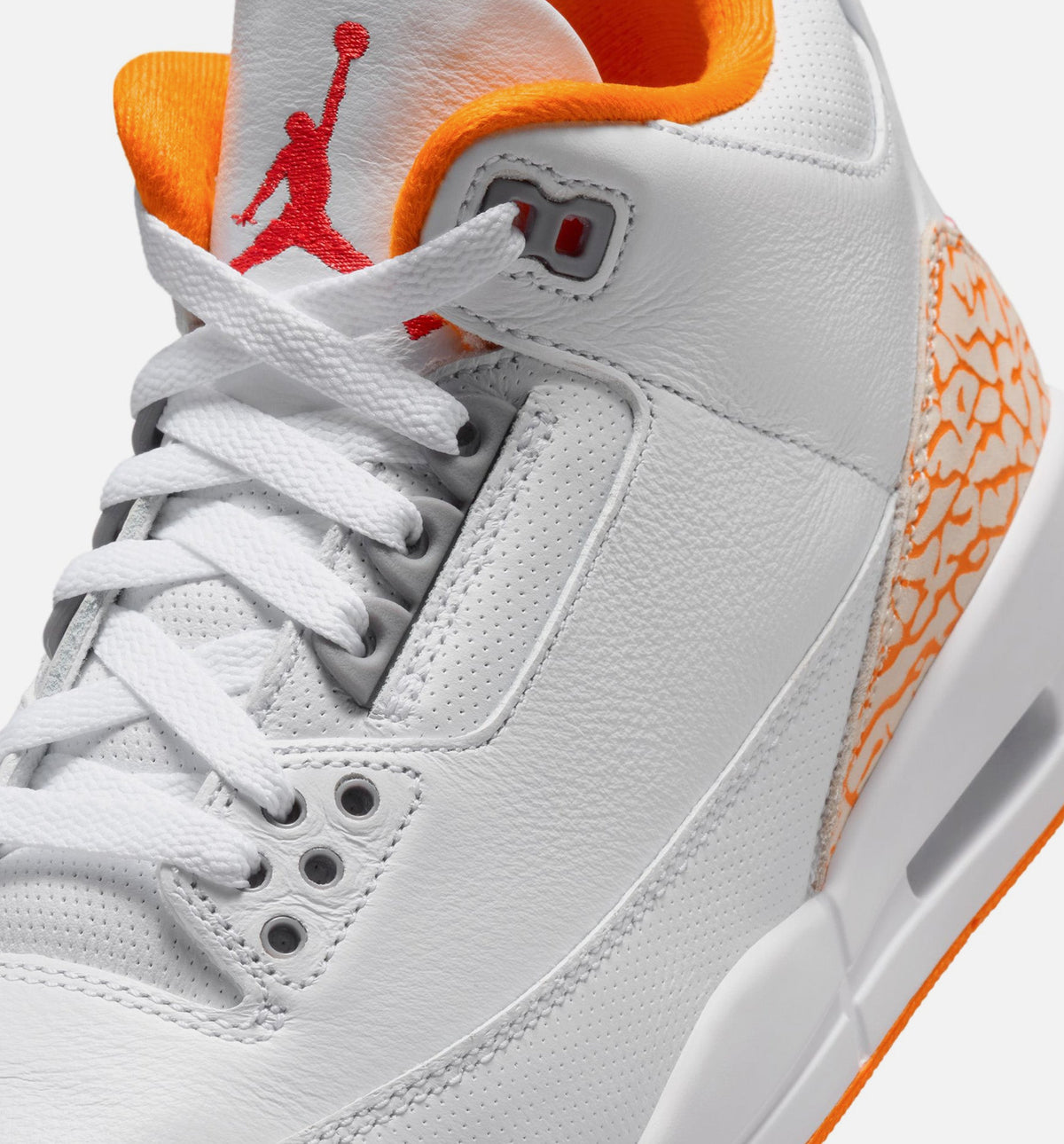 Air Jordan 3 Retro Orange Citrus Women's Shoes - White/Multicolor
