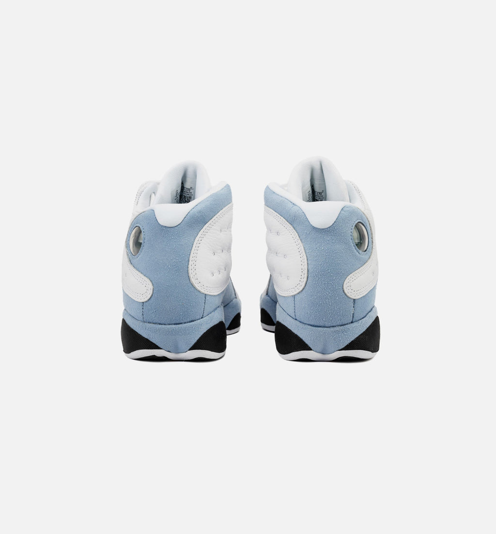 Air Jordan 13 Retro Blue Grey Grade School Shoes - White/Blue Grey/Black/Yellow Ochre