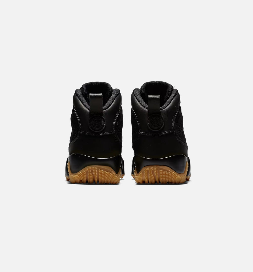Air Jordan 9 Retro Men's Lifestyle Boots - Black/Black/Gum Light Brown