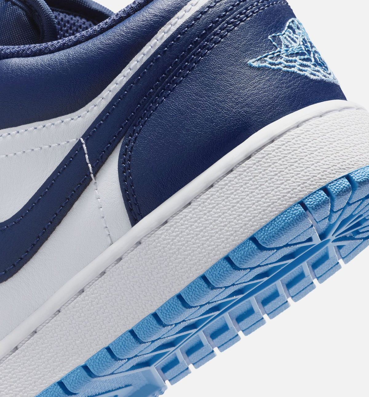 Air Jordan 1 Low Grade School Shoes - Midnight Navy/University Blue/White