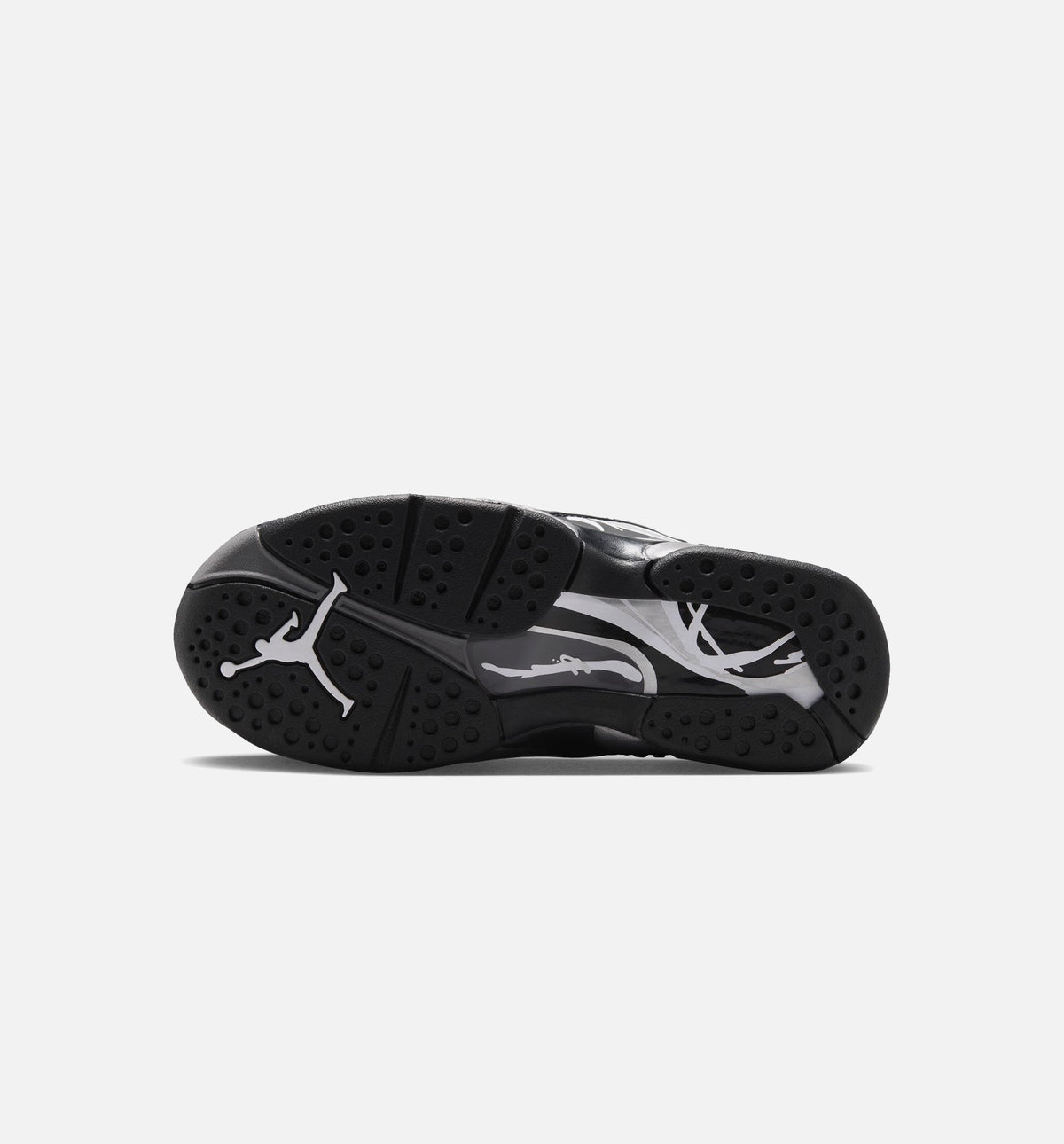 Air Jordan 8 Retro Chrome Grade School Shoes - Black/White/Light Graphite