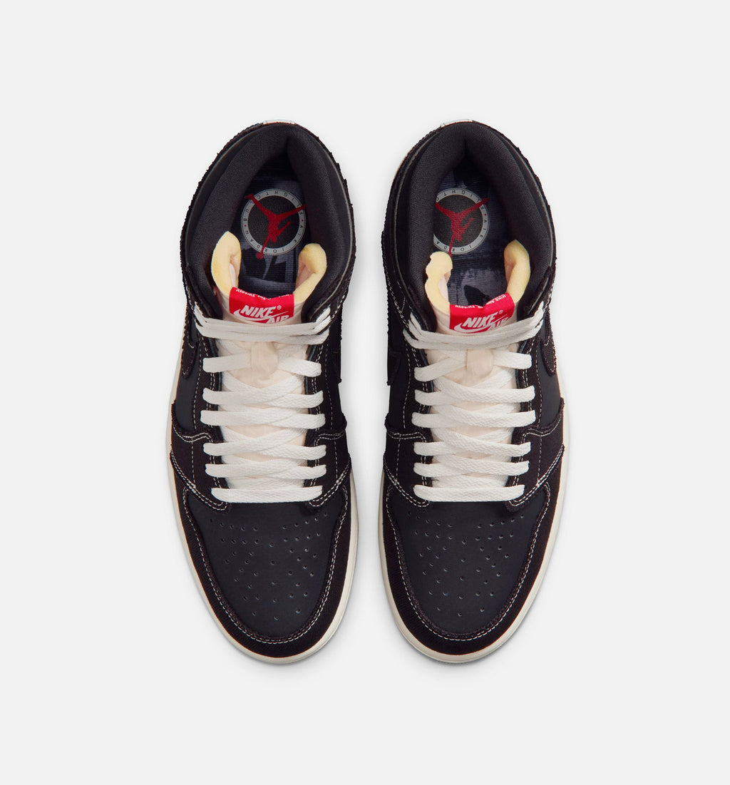 Air Jordan 1 Retro High OG Flight Club Men's Shoes - Black/University Red/Sail/Gum Medium Brown