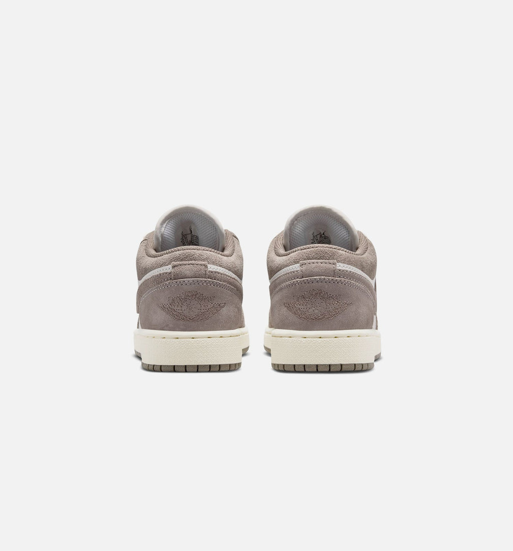 Air Jordan 1 Low Grade School Shoes - Olive Grey/Enigma Stone/Summit White