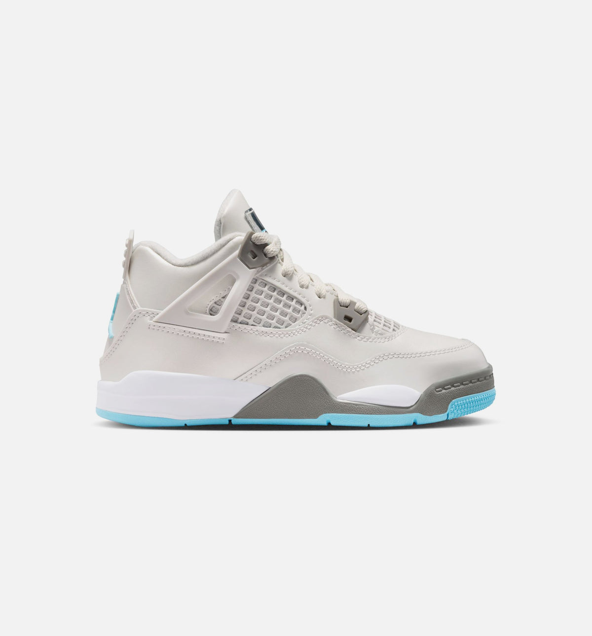 Air Jordan 4 Retro Blue Chill Preschool Shoes - Photon Dust/Blue Chill