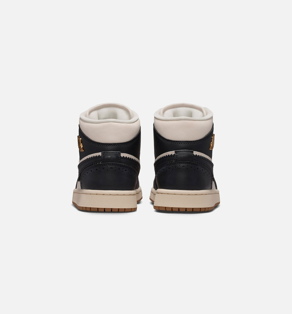 Air Jordan 1 Mid SE Women's Shoes - Off-Noir/Chalk/Pearl White