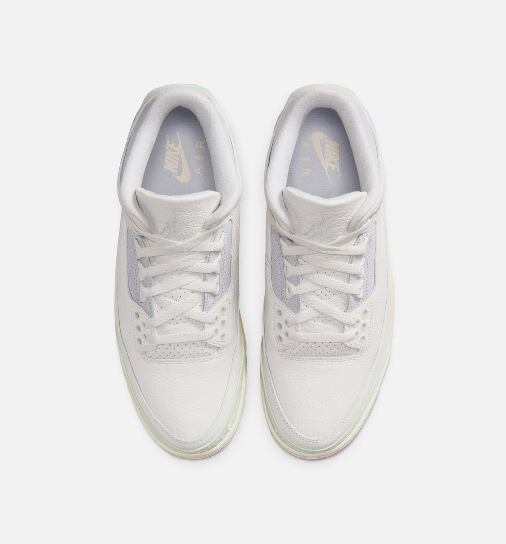 Air Jordan 3 Retro Sail & Jade Aura Men's Shoes - Sail/Jade Aura/Aura/Iced Carmine