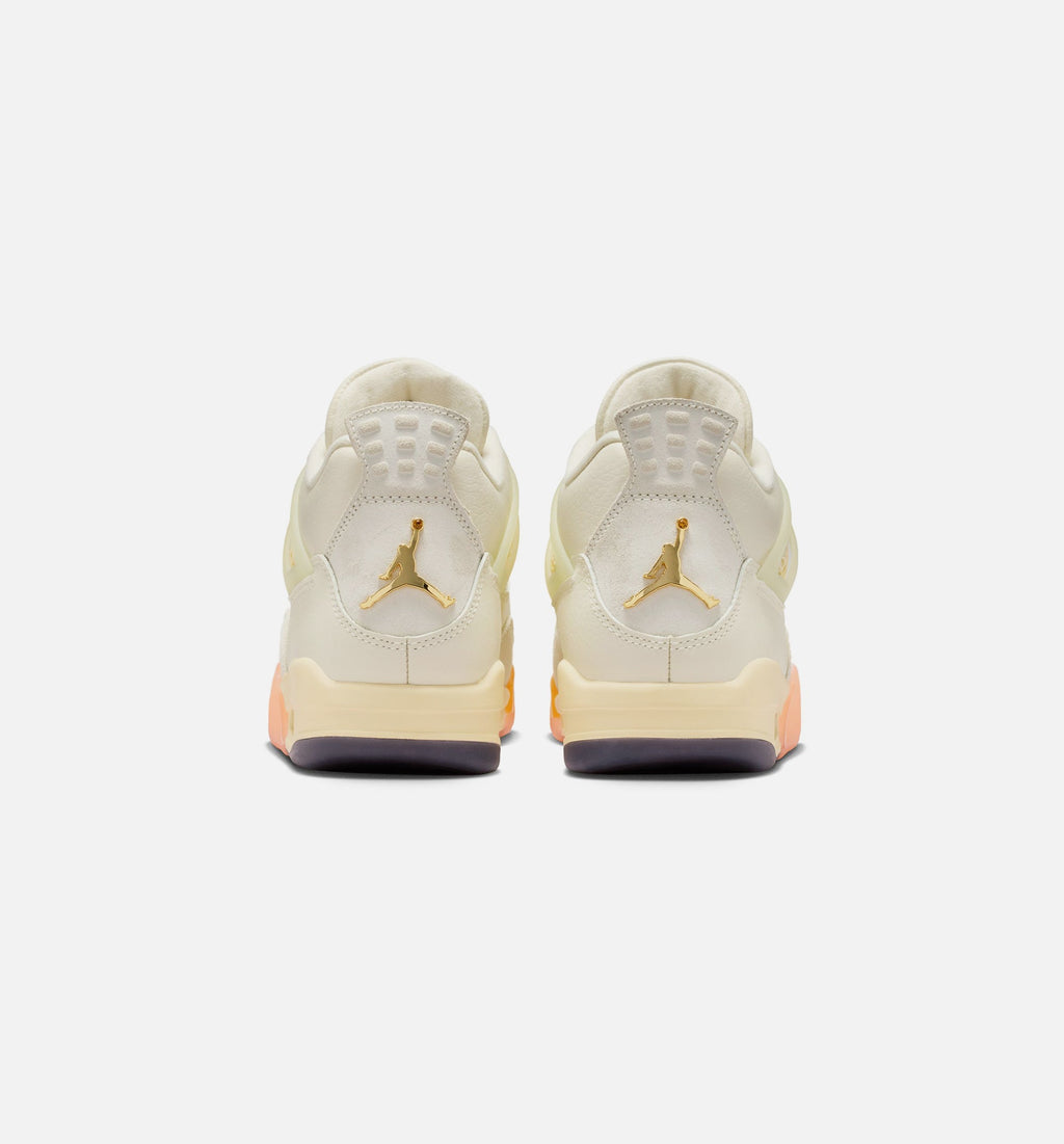 Air Jordan 4 Retro Birds of Paradise Women's Shoes - Coconut Milk/Metallic Gold/Muslin/Bright Mango/Sundial/Black