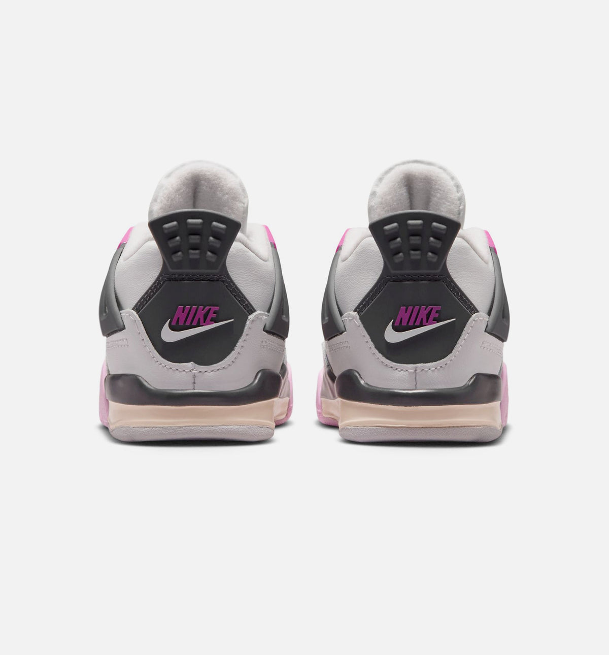 Air Jordan 4 Retro Comic Infant Toddler Shoes - Off-White/Fire Pink/Anthracite