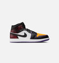 Air Jordan 1 Mid SE Men's Shoes - True Red/White/Court Purple/Black