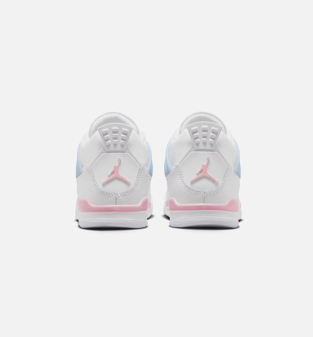 Air Jordan 4 Retro Medium Soft Pink Preschool Shoes - White/Medium Soft Pink/Half Blue