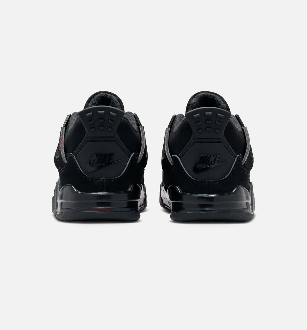 Air Jordan 4 Retro Black Cat Infant & Toddler Shoes - Black/Light Graphite