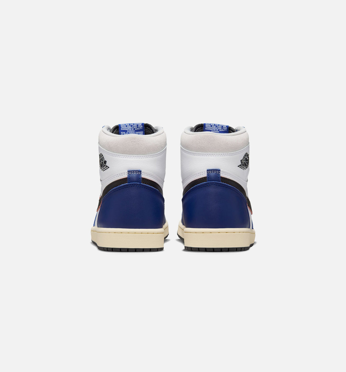 Air Jordan 1 Retro High OG Rare Air Men's Shoes - White/Black/Neutral Grey/Deep Royal Blue