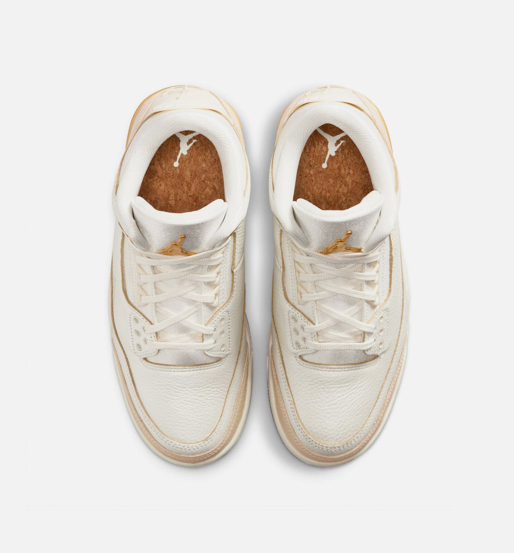 Air Jordan 3 Retro Sail and Pale Ivory Women's Shoes - Sail/Team Gold/Pale Ivory/Metallic Gold/Ice