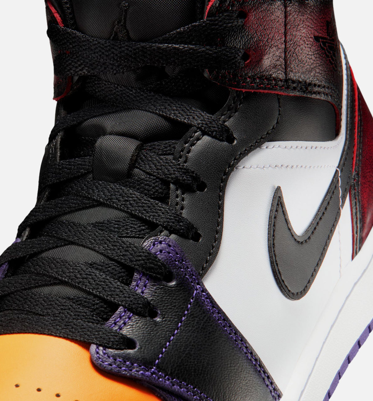 Air Jordan 1 Mid SE Men's Shoes - True Red/White/Court Purple/Black