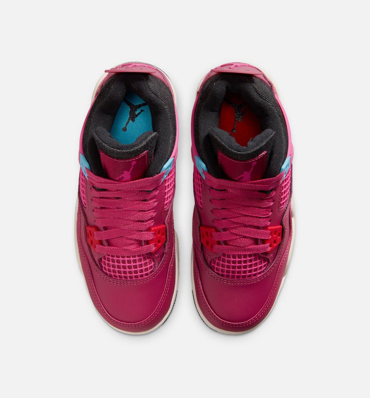 Air Jordan 4 Retro She's A Star Grade School Shoes - Sweet Beet/Desert Pink/Off Noir/Chalk