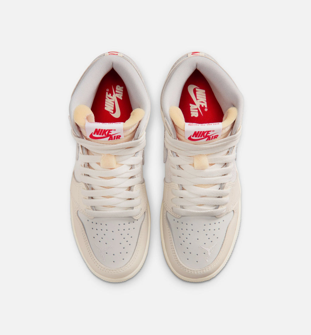 Air Jordan 1 Retro High OG Sail Grade School Shoes - Sail/University Red/Pale Ivory/Coconut Milk/Phantom