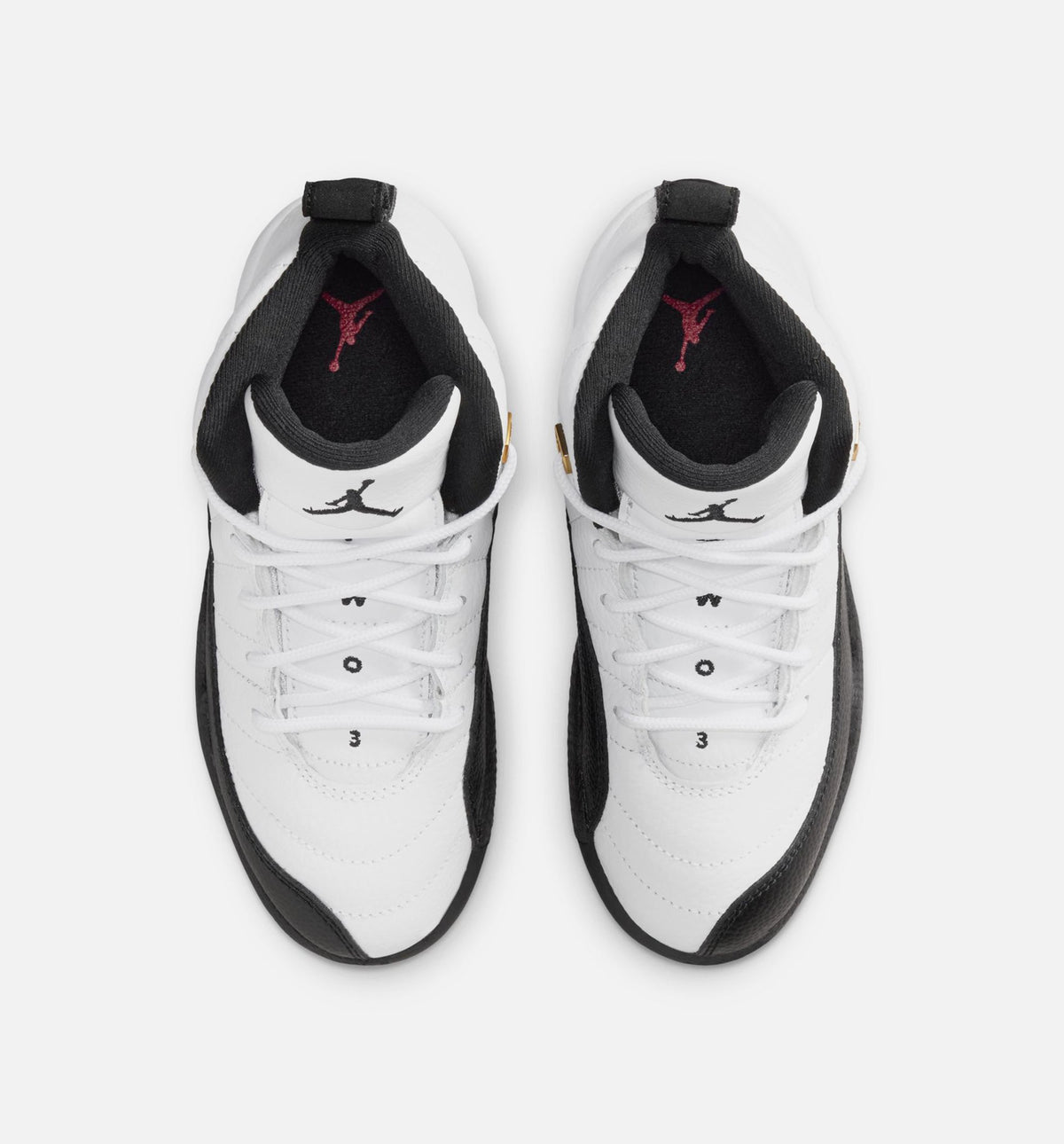 Air Jordan 12 Retro Taxi Preschool Shoes - White/Black/Taxi
