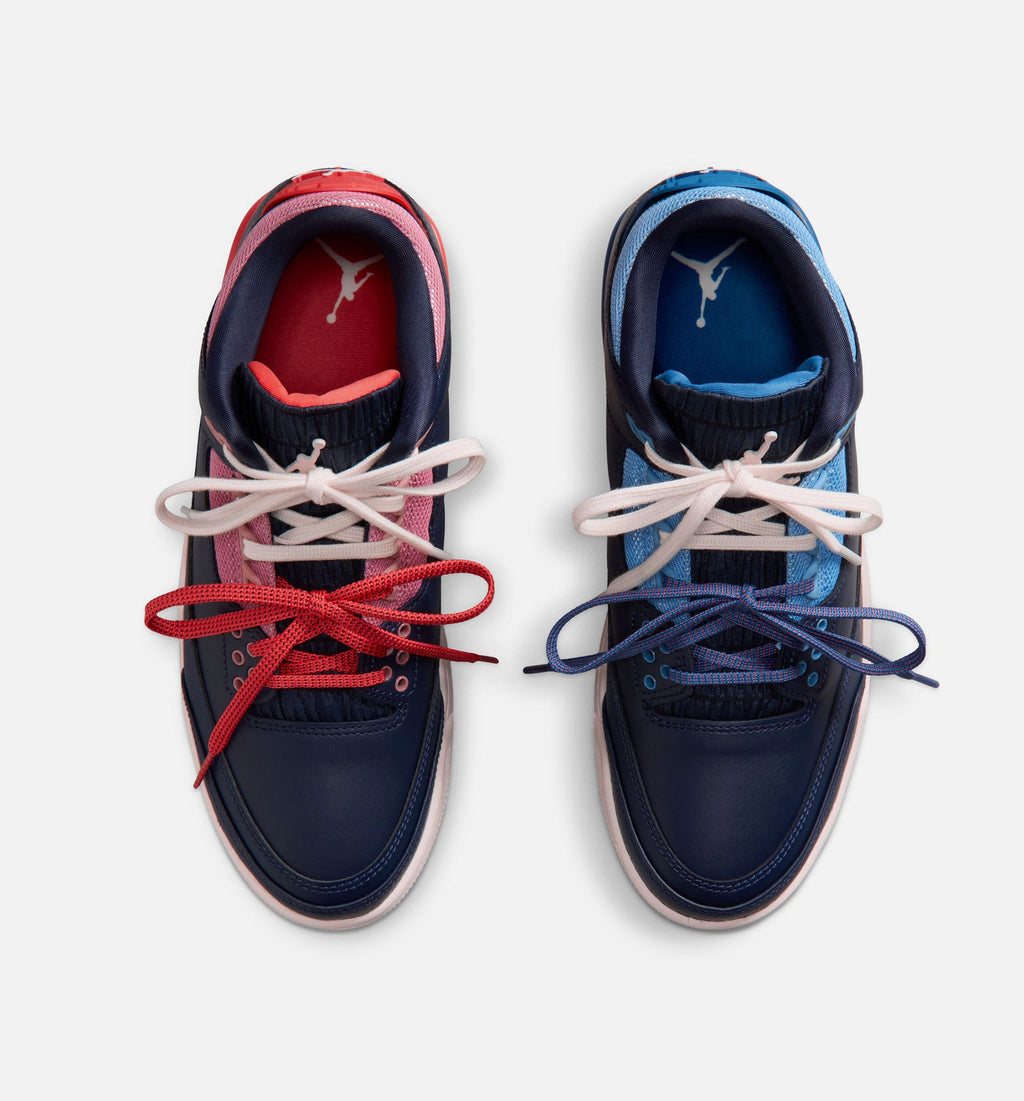 Air Jordan 3 Retro Sport Renaissance Women's Shoes - Obsidian/Chalk/Track Red