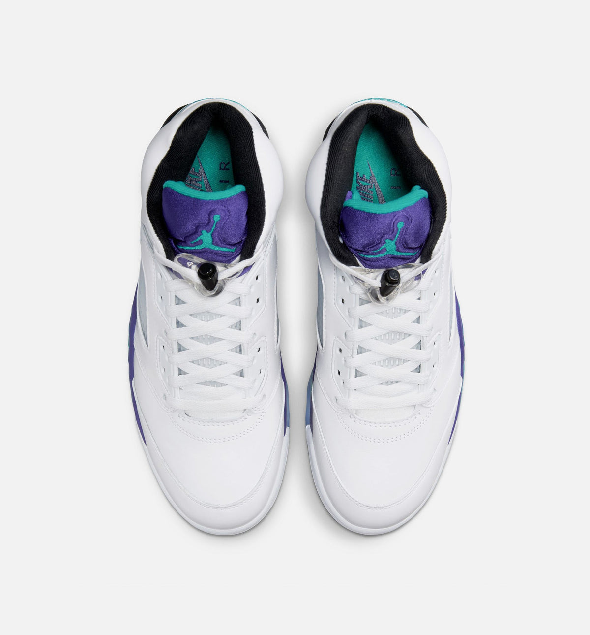 Air Jordan 5 Retro Grape Men's Shoes - White/New Emerald/Grape Ice/Black