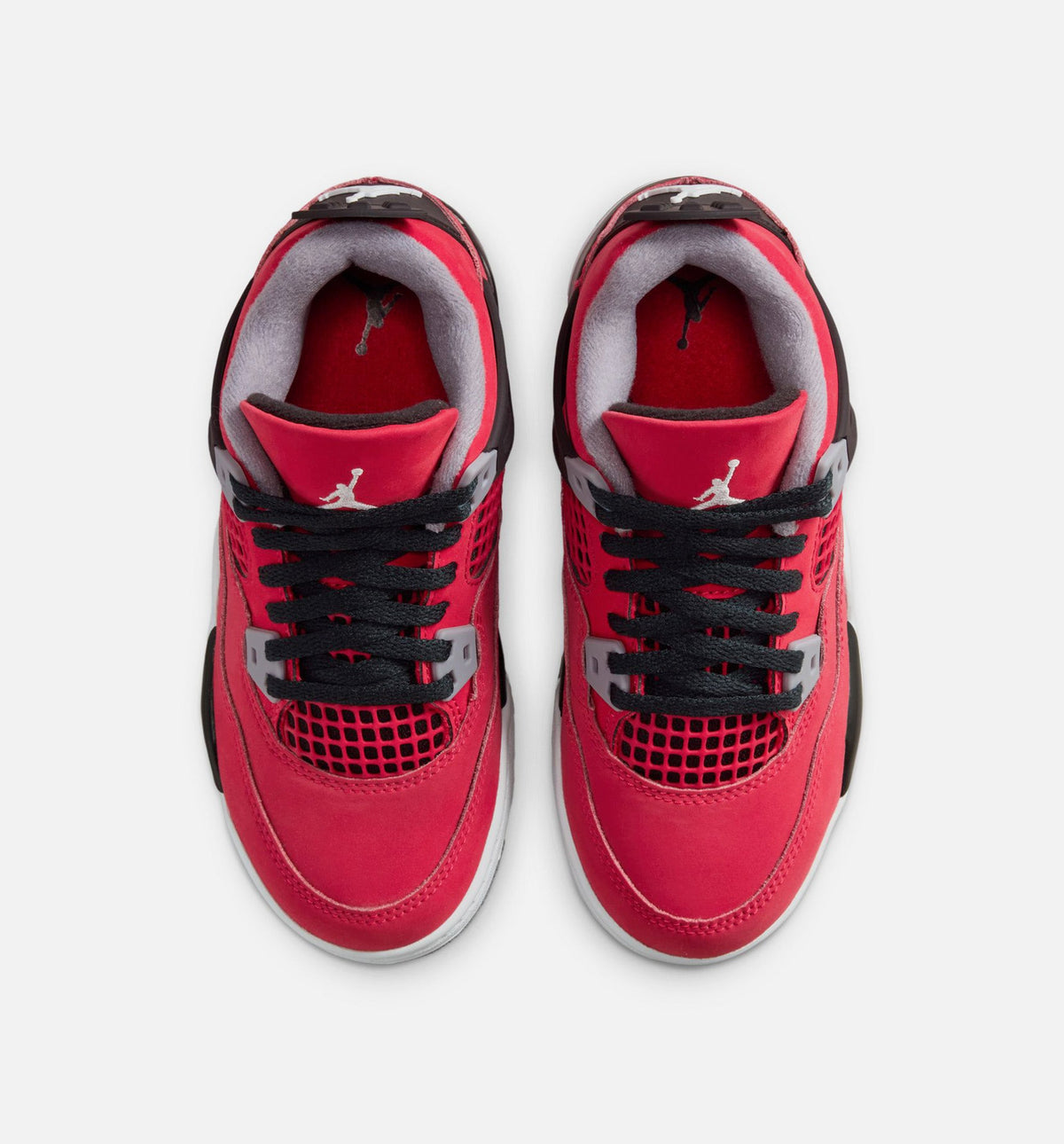 Air Jordan 4 Retro Toro Bravo Preschool Shoes - Fire Red/White/Black/Cement Grey