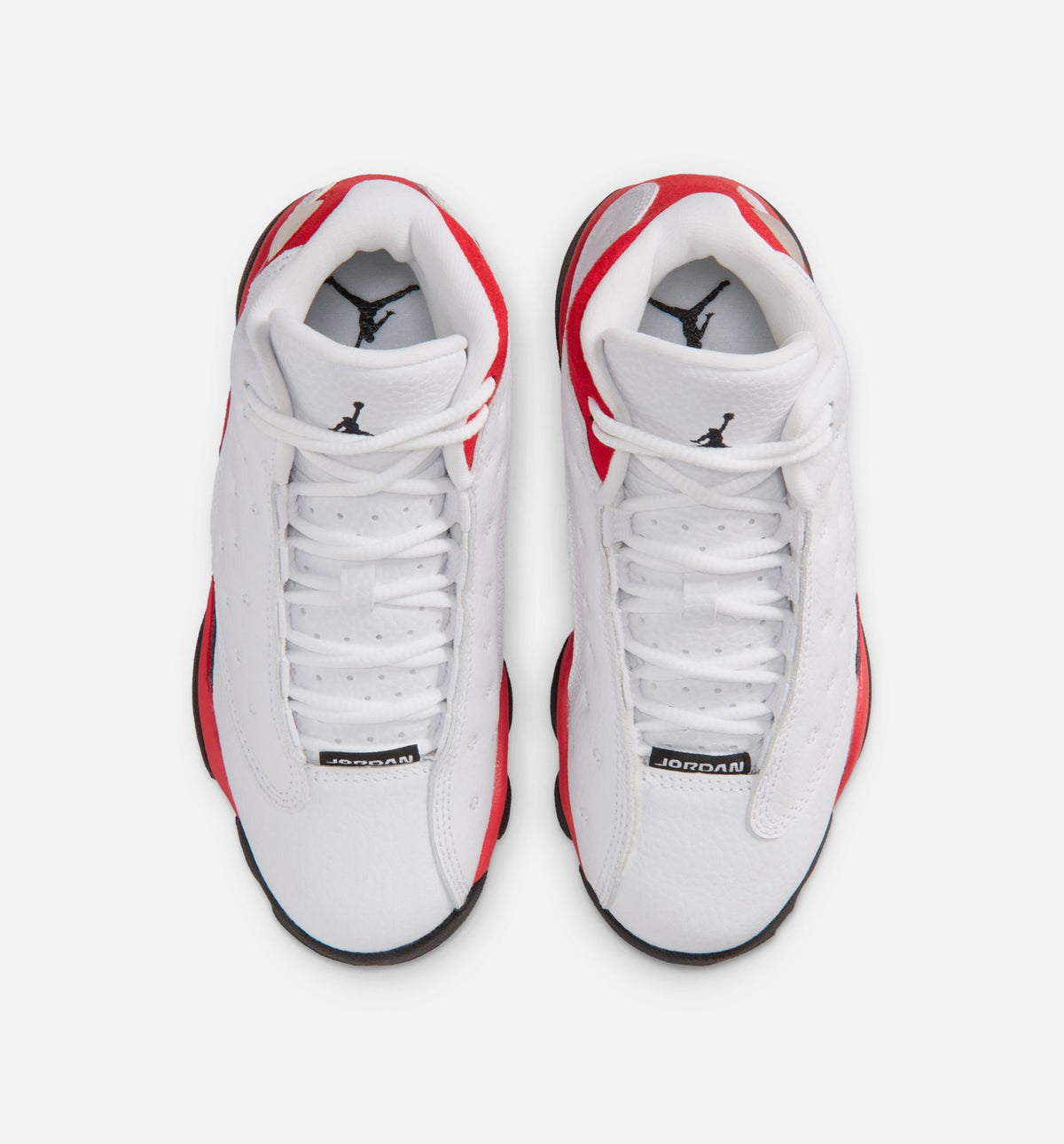 Air Jordan 13 Retro White and University Red Preschool Shoes - White/Black/True Red