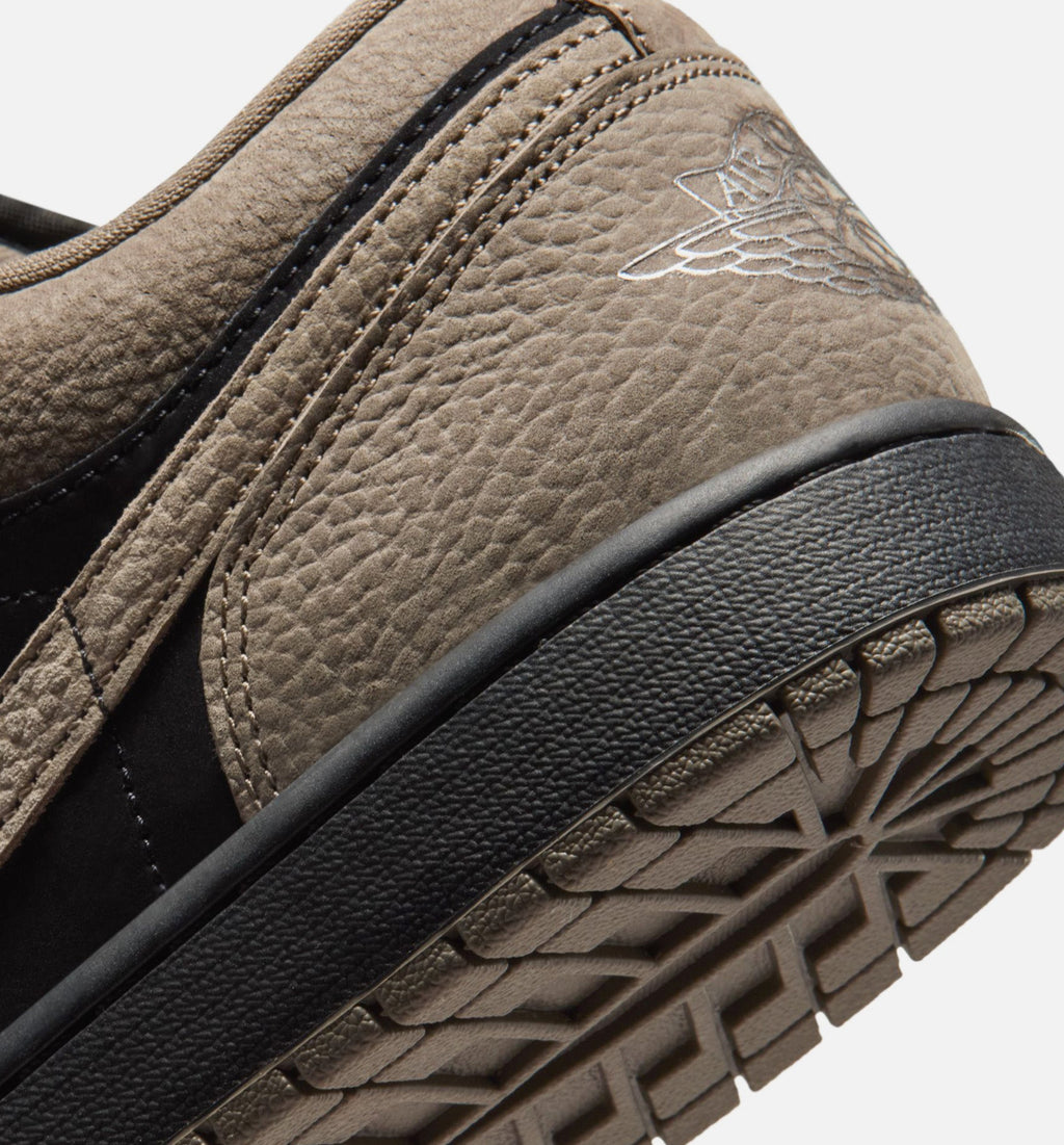 Air Jordan 1 Low SE Men's Shoes - Black/Olive Grey/Light Wild Mango