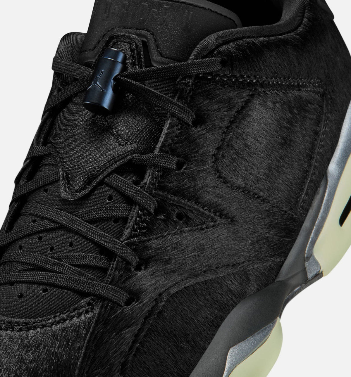 Air Jordan 6 Retro Low Blackout Women's Shoes - Black