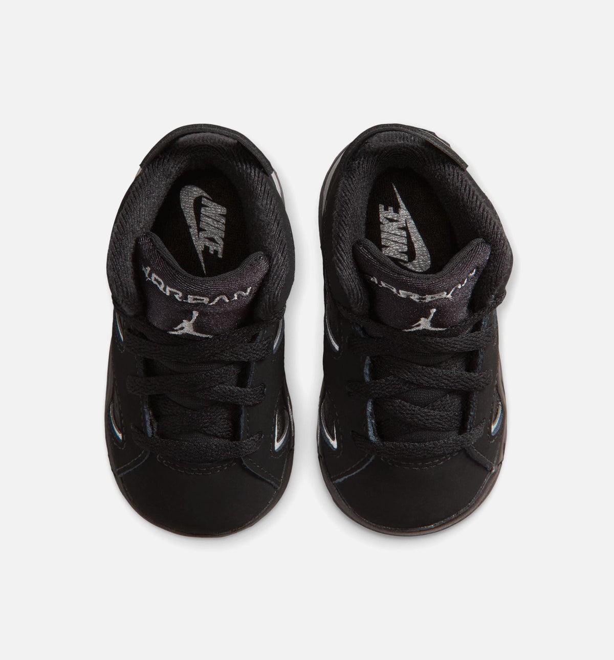 Air Jordan 6 Cap & Gown Infant & Toddler Shoes - Black/Reflective Silver