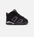 Air Jordan 6 Cap & Gown Infant & Toddler Shoes - Black/Reflective Silver