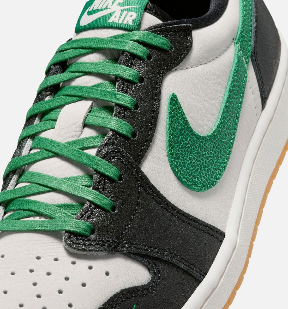 Air Jordan 1 Retro Low OG Phantom & Pine Green Men's Shoes - Phantom/Pine Green/Black