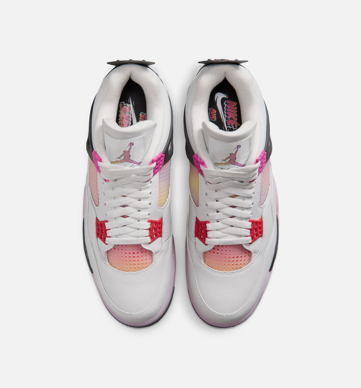 Air Jordan 4 Retro Comic Men's Shoes - Off-White/Fire Pink/Anthracite
