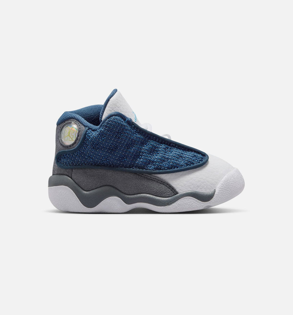 Air Jordan 13 Retro Navy and Flint Grey Infant & Toddler Shoes - Navy/University Blue/Flint Grey/White