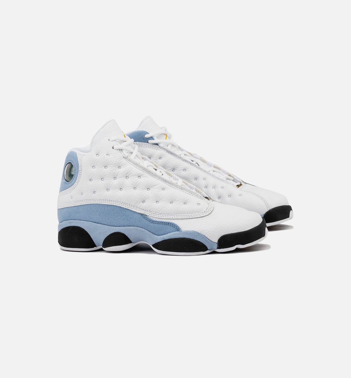 Air Jordan 13 Retro Blue Grey Grade School Shoes - White/Blue Grey/Black/Yellow Ochre
