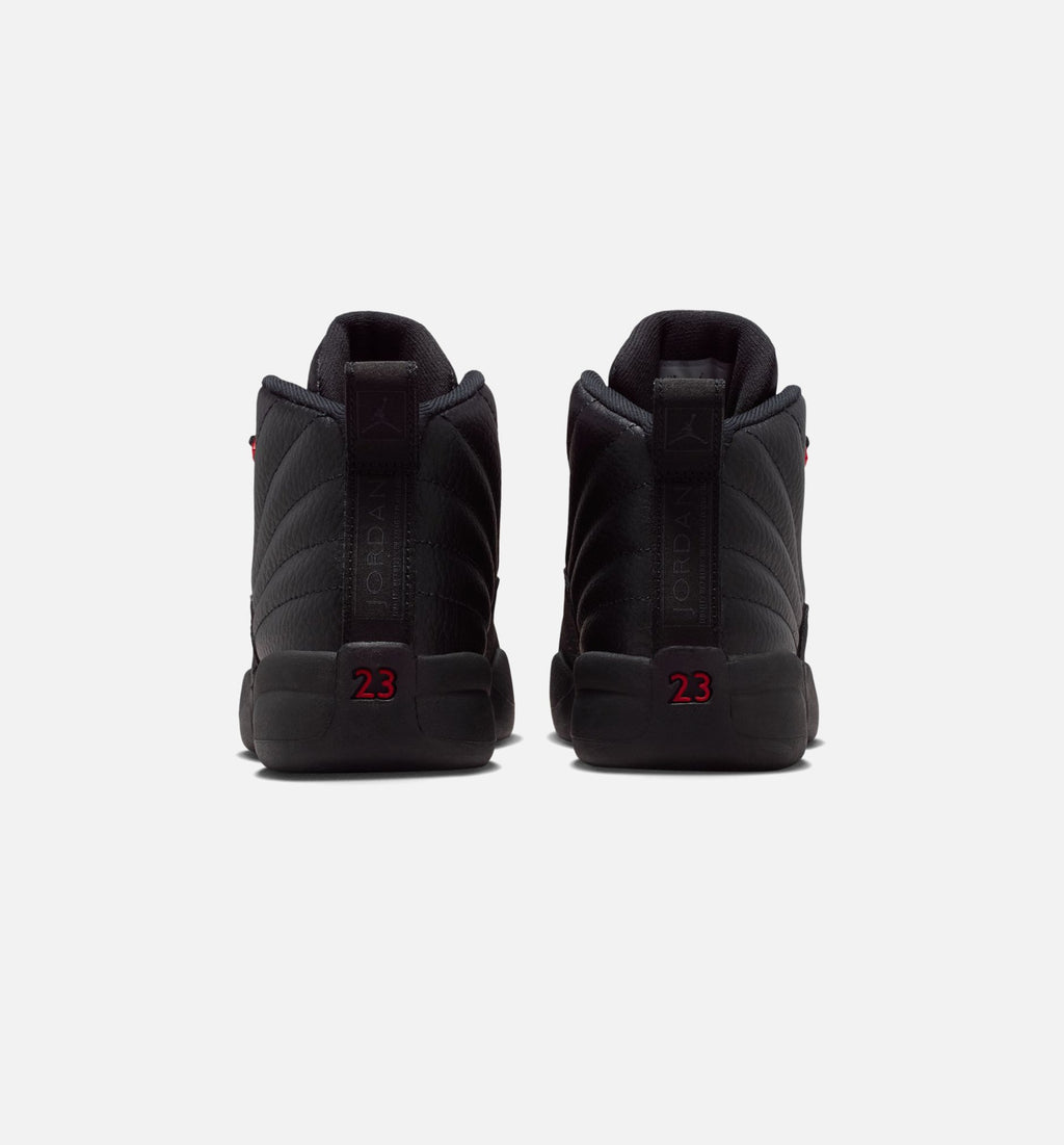 Air Jordan 12 Retro Bloodline Preschool Shoes - Black/Varsity Red
