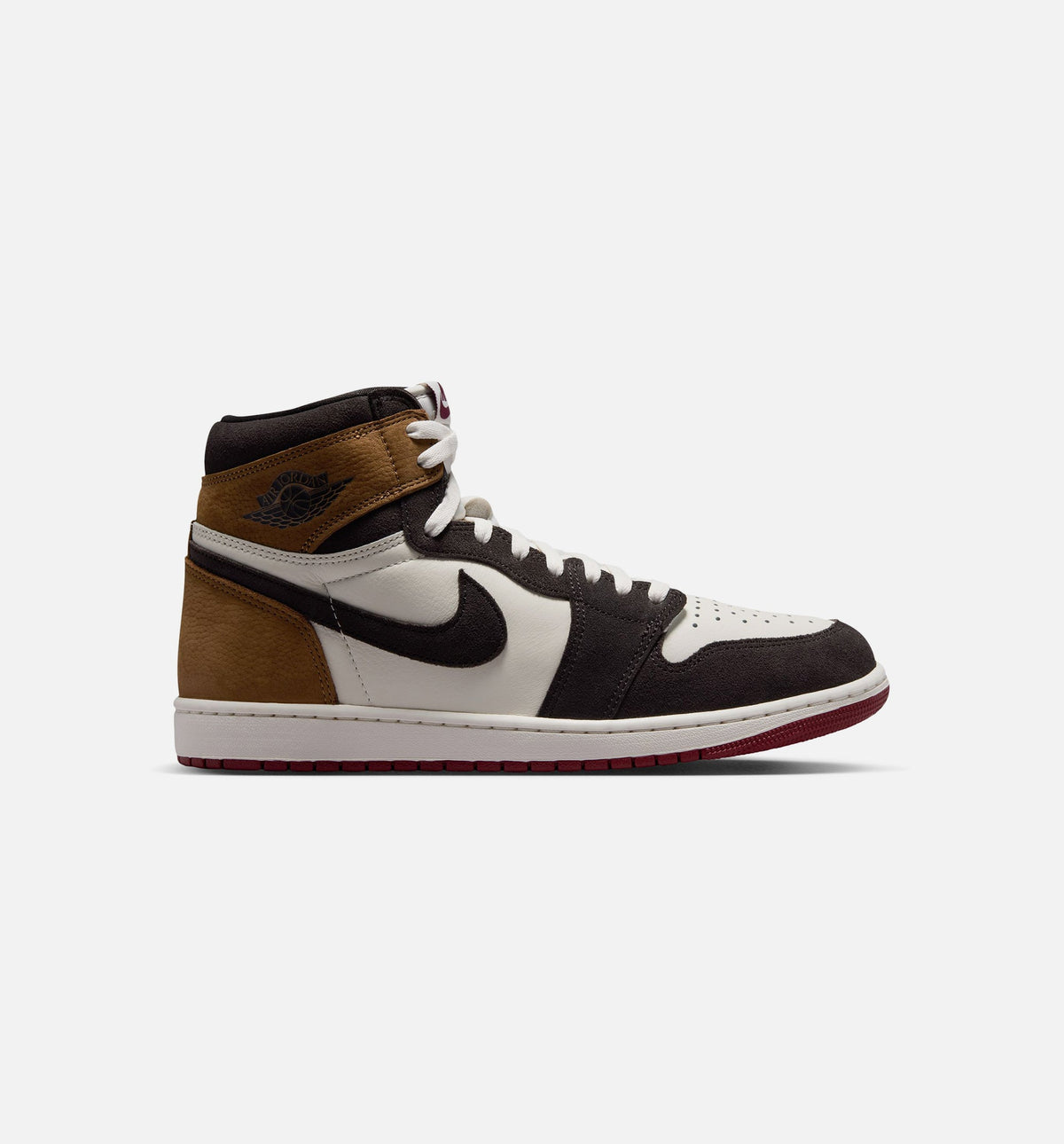 Air Jordan 1 Retro High OG Love Letter Men's Shoes - Shadow Brown/Team Red/Light British Tan