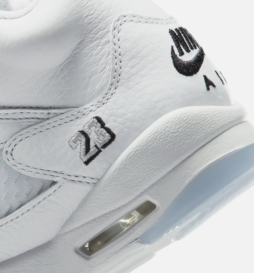 Air Jordan 5 Retro OG White Metallic Grade School Shoes - White/Black/Metallic Silver
