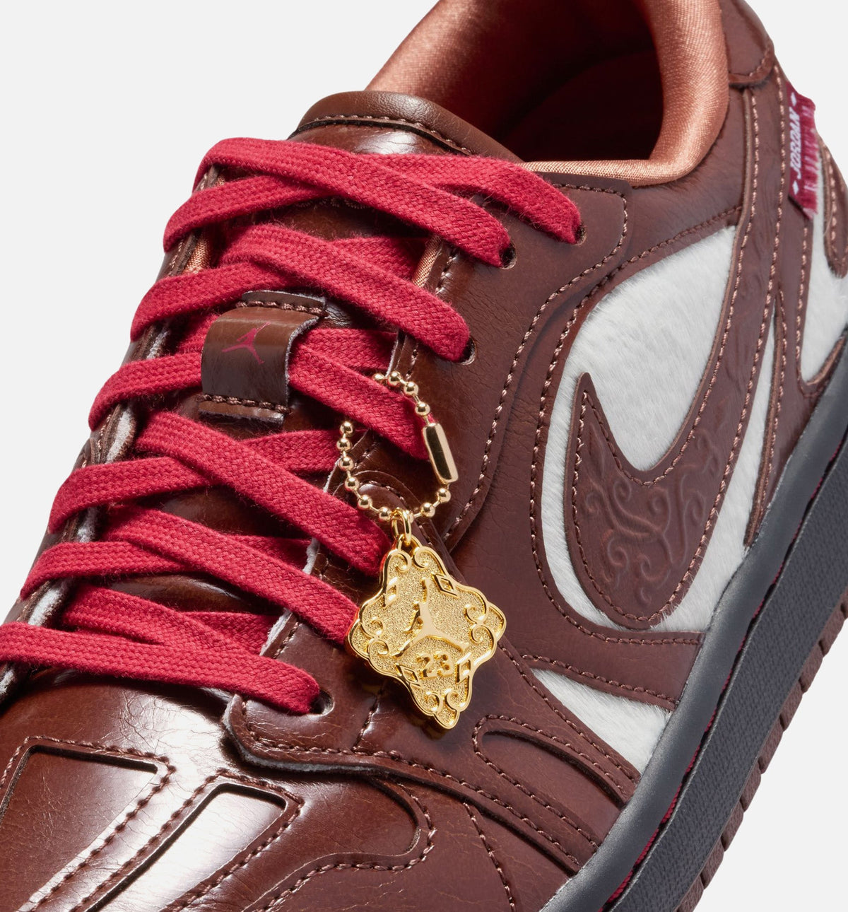 Air Jordan 1 Low Lunar New Year Women's Shoes - Light Chocolate/Black