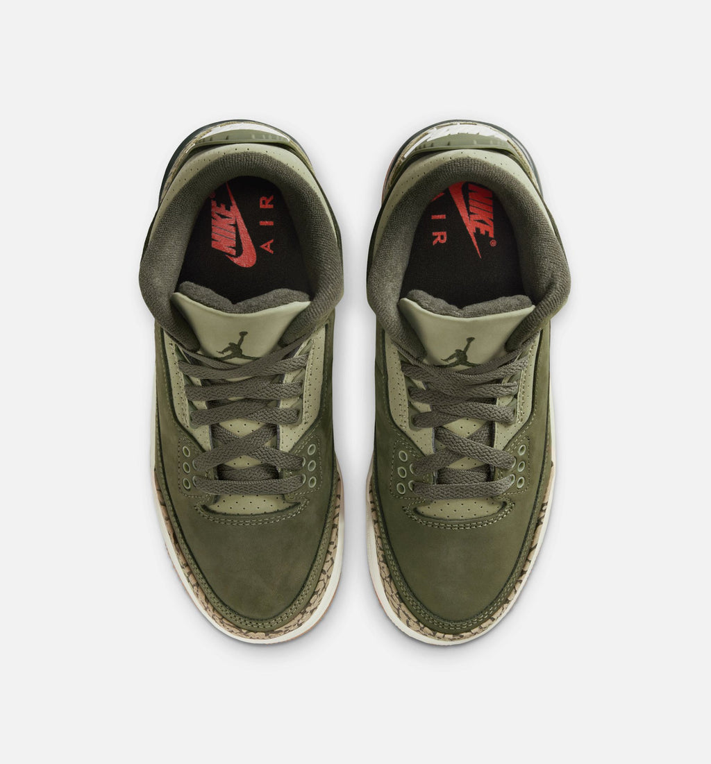 Air Jordan 3 Retro Medium Olive Grade School Shoes - Medium Olive/Sequoia/Neutral Olive/Sail