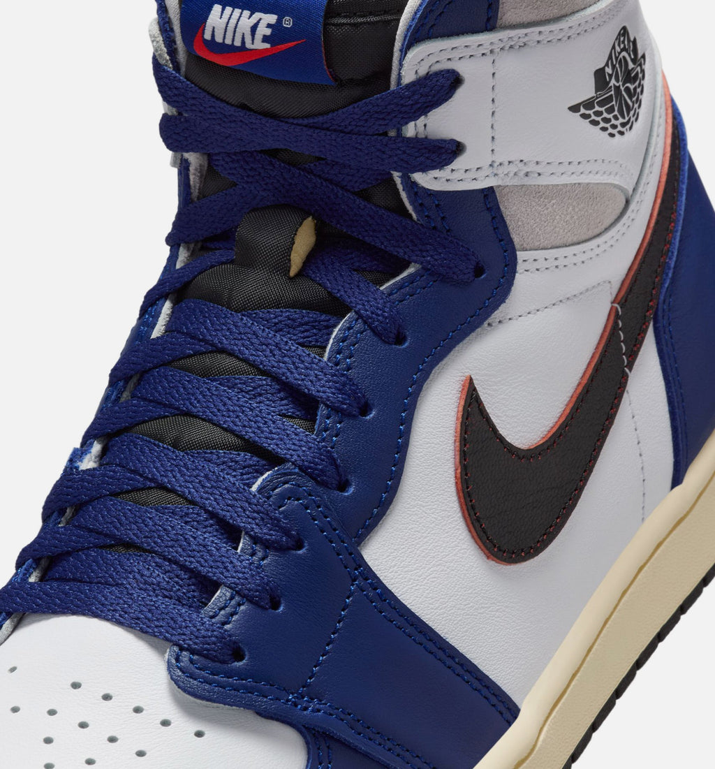 Air Jordan 1 Retro High OG Rare Air Men's Shoes - White/Black/Neutral Grey/Deep Royal Blue
