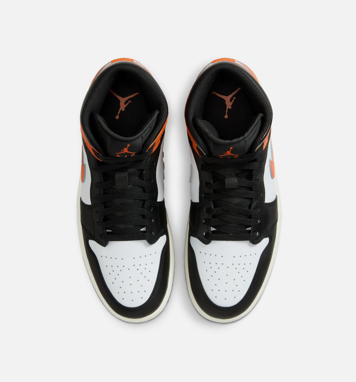 Air Jordan 1 Mid Men's Shoes - Starfish/White/Sail/Black