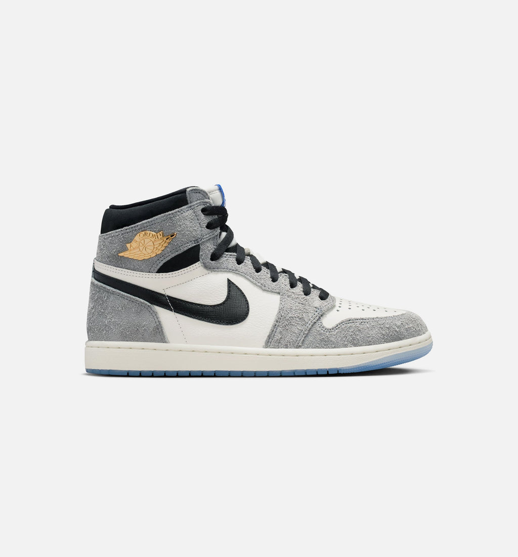 Air Jordan 1 Retro High OG Men's Shoes - Cool Grey/Black/Sail/Game Royal/White
