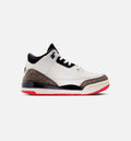 Air Jordan 3 Retro Sail and University Red Preschool Shoes - Sail/Black/University Red/Pale Ivory