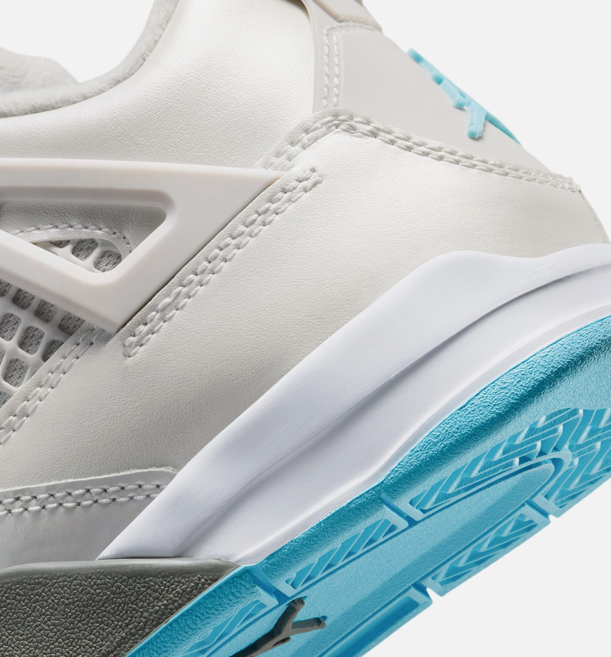Air Jordan 4 Retro Blue Chill Preschool Shoes - Photon Dust/Blue Chill