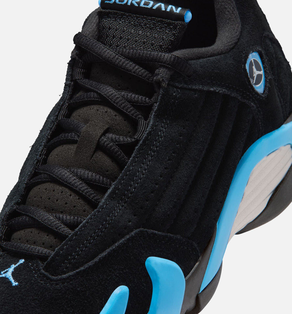 Air Jordan 14 Retro Black & University Blue Grade School Shoes - Black/White/University Blue