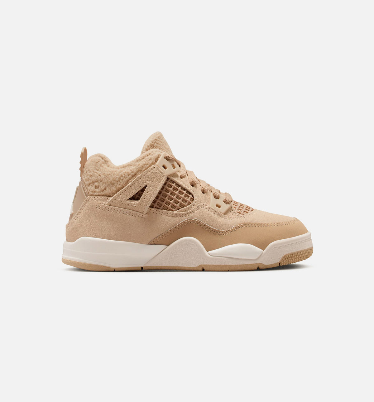 Air Jordan 4 Retro Cozy Girl Preschool Shoes - Hemp/Light Orewood Brown