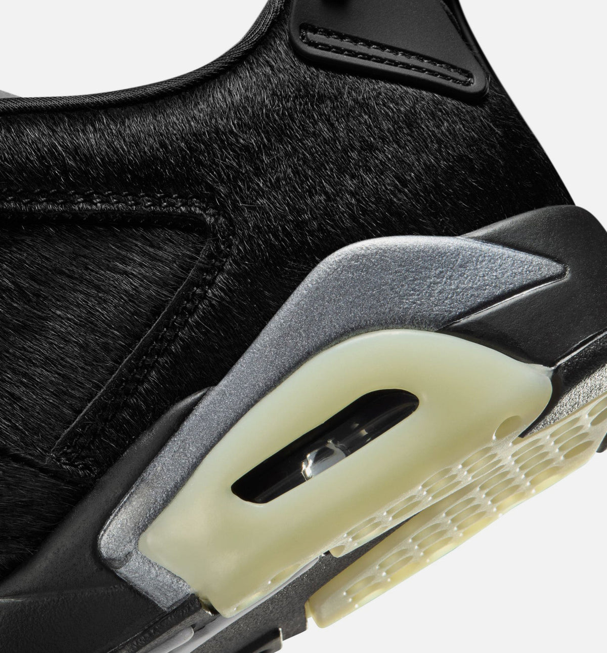 Air Jordan 6 Retro Low Blackout Women's Shoes - Black