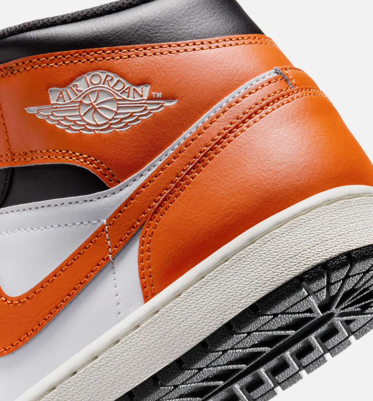 Air Jordan 1 Mid Men's Shoes - Starfish/White/Sail/Black